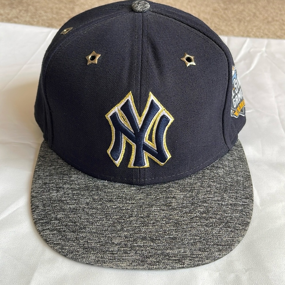 1362- New Era 59fifty Yankees 2016 all star game blue and gray hat- 7 7/8